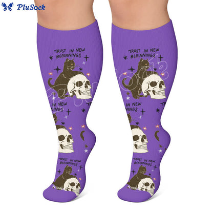 Plus Size Cat World Compression Socks - image 7