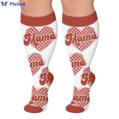 Plus Size Cherry Bow Mama Compression Socks - image 6