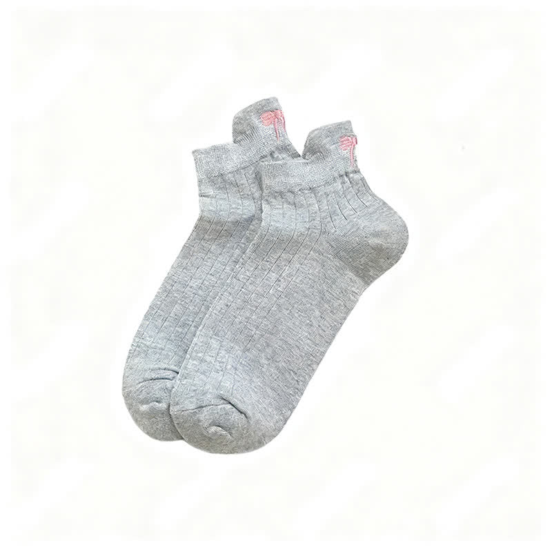 Airy Mesh Low Cut Socks(6 Pairs) - Light Gray - EU36-40(US3-7) - image 6