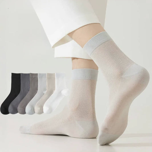 Air Mesh Quarter Socks(6 Pairs) - image 0