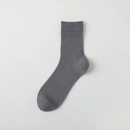 Air Mesh Quarter Socks(5 Pairs) - Dark Gray - EU35-43(US2-9) - image 5