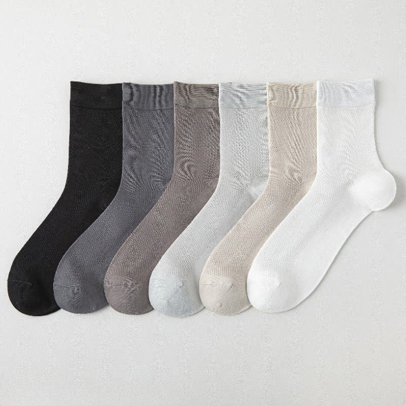 Air Mesh Quarter Socks(5 Pairs) - Multicolor - EU35-43(US2-9) - image 11