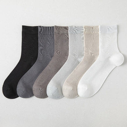 Air Mesh Quarter Socks(6 Pairs) - Multicolor - EU35-43(US2-9) - image 11