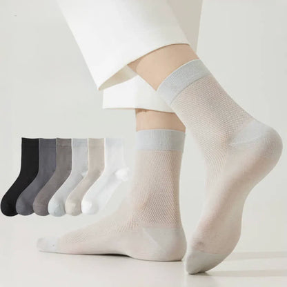 Air Mesh Quarter Socks(5 Pairs) - image 0