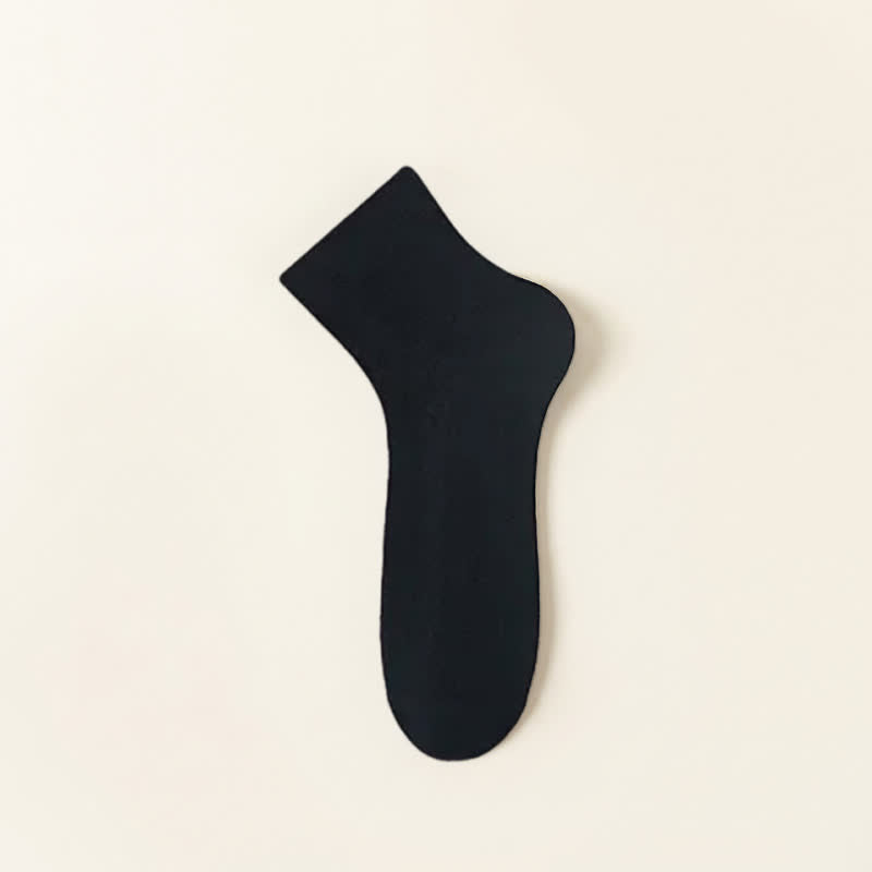 Sheer Mesh Ankle Socks(5 Pairs) - Black - EU40-44(US7-10) - image 6