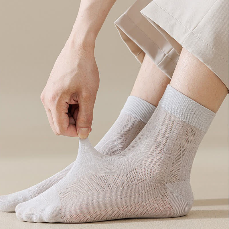 Sheer Mesh Ankle Socks(5 Pairs) - image 3