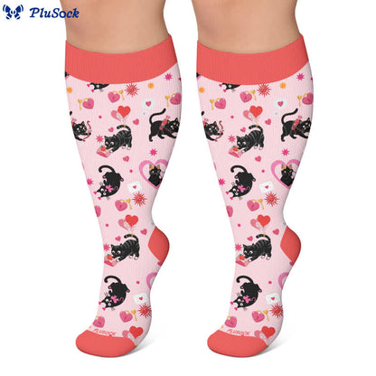 Plus Size Sweetheart Checkered Compression Socks - image 6