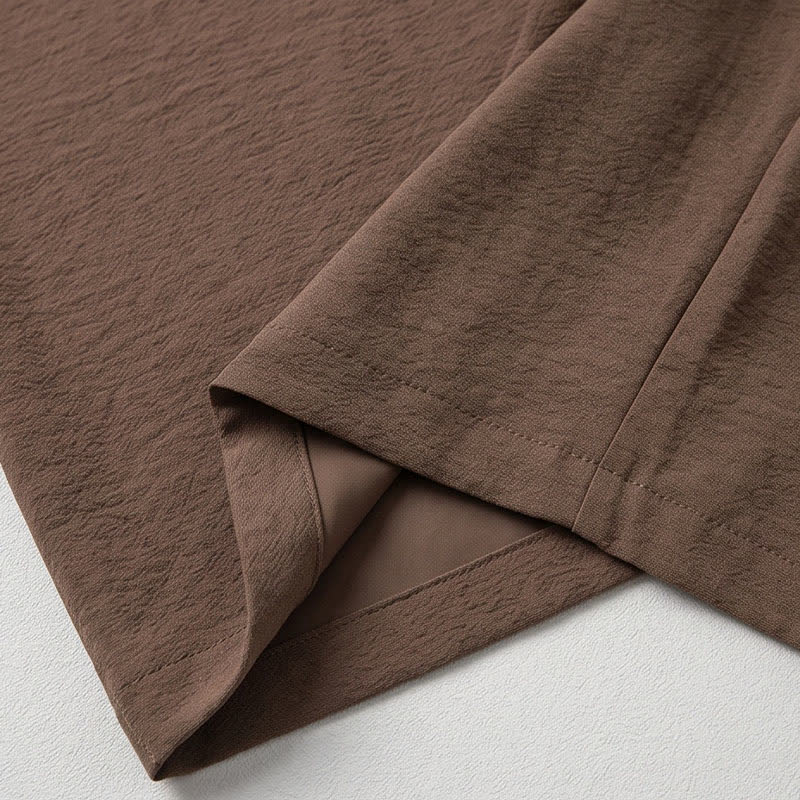 Khaki Wide Leg Drawstring Pants - image 13