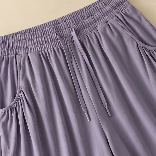 Relaxed Drawstring Lounge Shorts - image 0