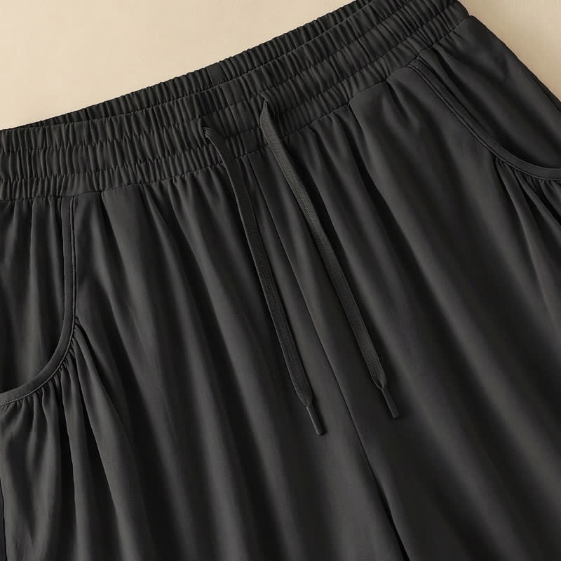 Relaxed Drawstring Lounge Shorts - image 1