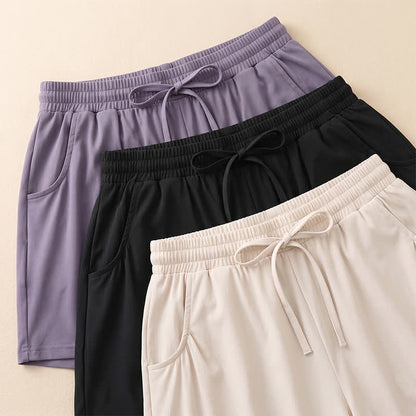 Relaxed Drawstring Lounge Shorts - image 7
