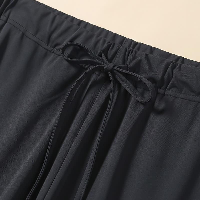 Ice Silk Drawstring Lounge Shorts - image 7