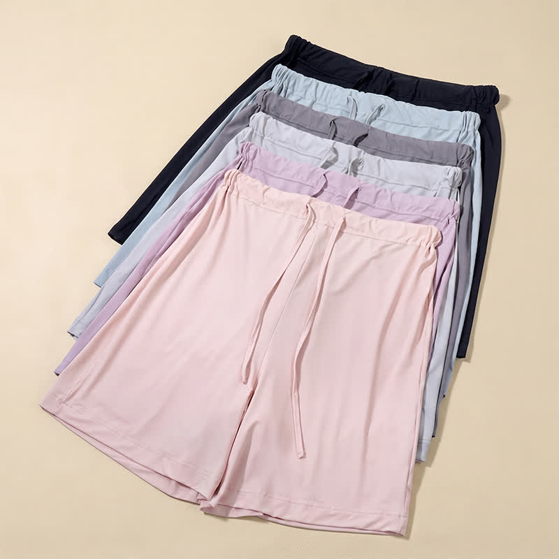 Ice Silk Drawstring Lounge Shorts - image 13