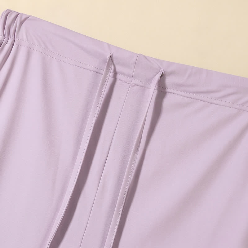 Ice Silk Drawstring Lounge Shorts - image 8
