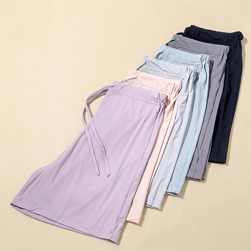 Ice Silk Drawstring Lounge Shorts - image 14