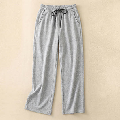Heather Wide Leg Lounge Pants - Light Gray - 5XL - image 1