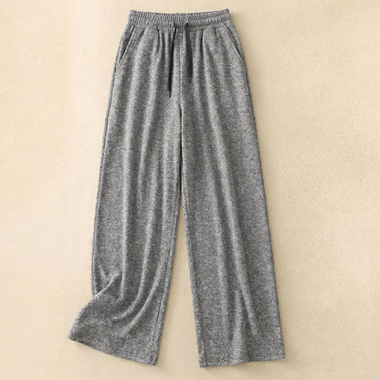 Heather Wide Leg Lounge Pants - Warm Grey - 5XL - image 3