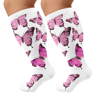 Plus Size Sweet Butterfly Compression Socks - image 8