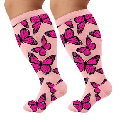 Plus Size Sweet Butterfly Compression Socks - image 10