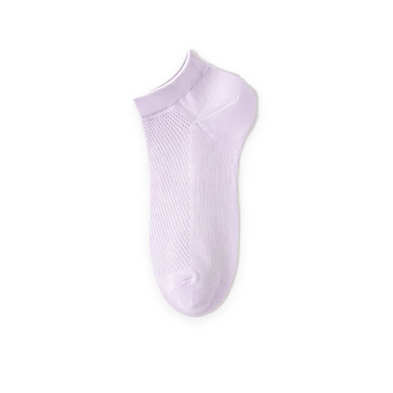 Breathable Mesh Ankle Socks(10 Pairs) - Purple - EU35-42(US2-8.5) - image 14
