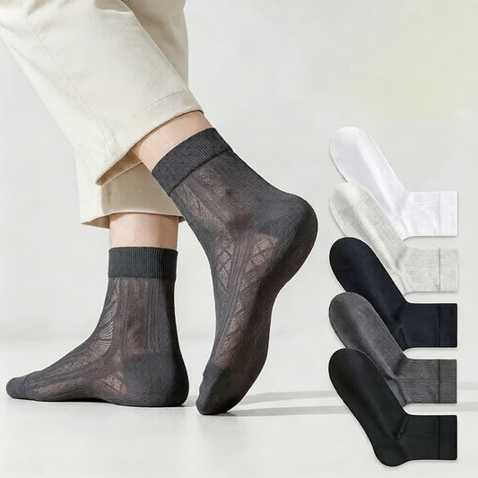 Sheer Mesh Quarter Socks(5 Pairs) - image 0