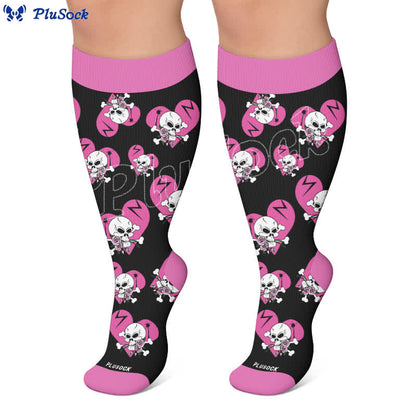 Plus Size Dark Fairy Compression Socks - image 5