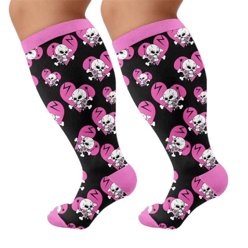 Plus Size Dark Fairy Compression Socks - image 8