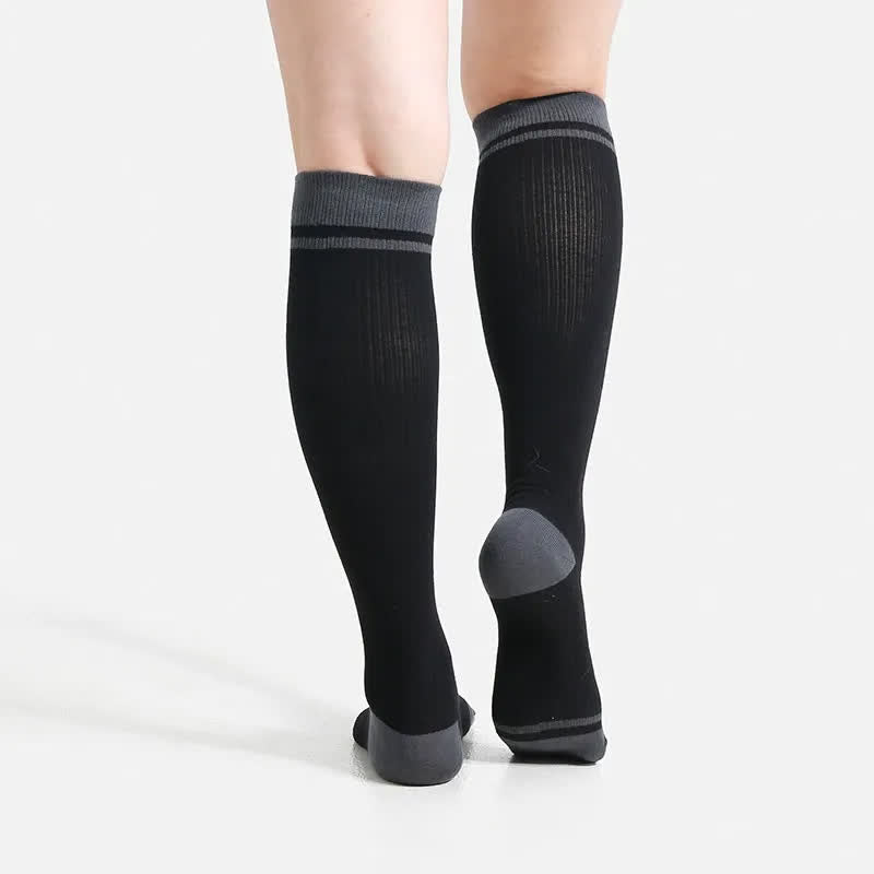 Plus Size Solid Color Sport Compression Socks - image 3