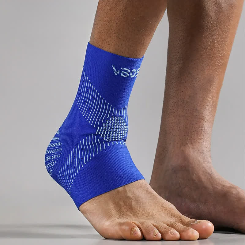Plus Size 3D Knitted Ankle Braces - Blue - XL - image 5