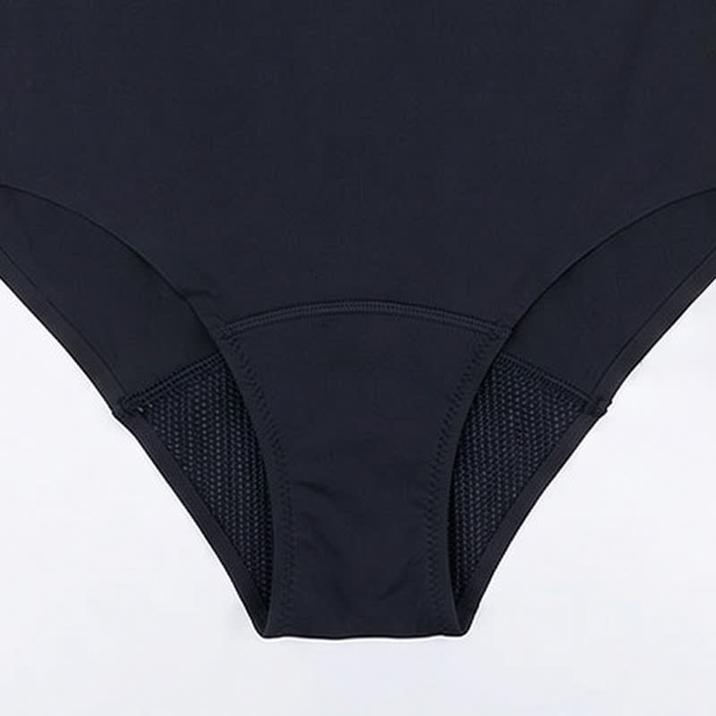Minimal Scoop Neck One-Piece Swimsuit - image 7