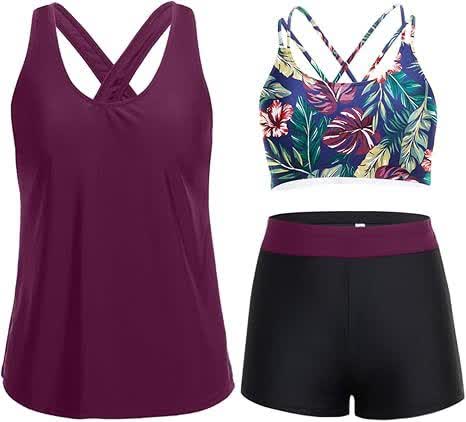 Sport Tankini Three-Piece Tankini Set - image 13