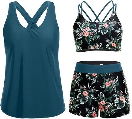 Sport Tankini Three-Piece Tankini Set - image 18