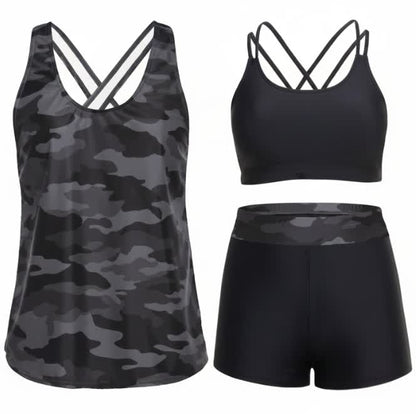 Sport Tankini Three-Piece Tankini Set - image 17