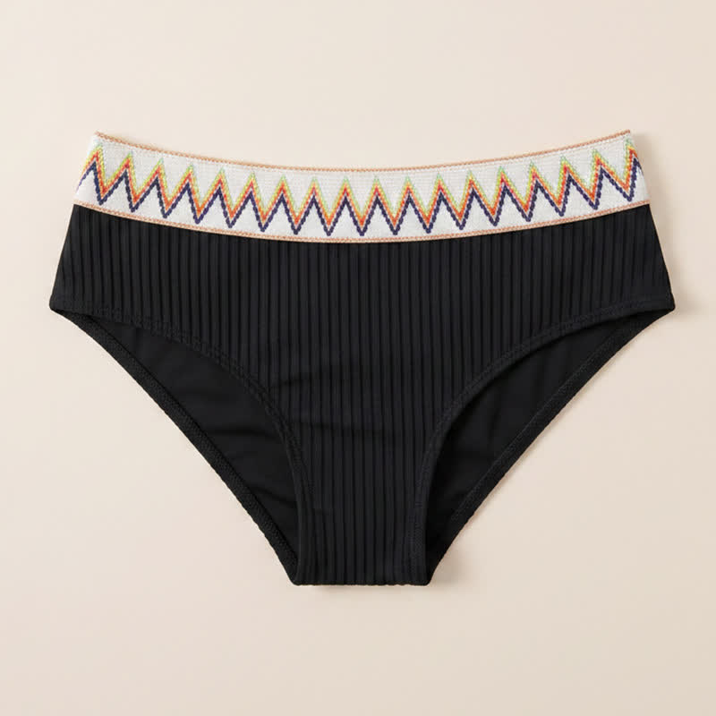 Curvy High Waist Ribbed Bikini Set - image 7