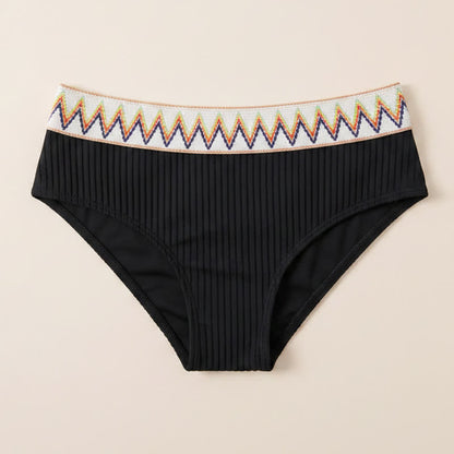 Curvy High Waist Ribbed Bikini Set - image 7