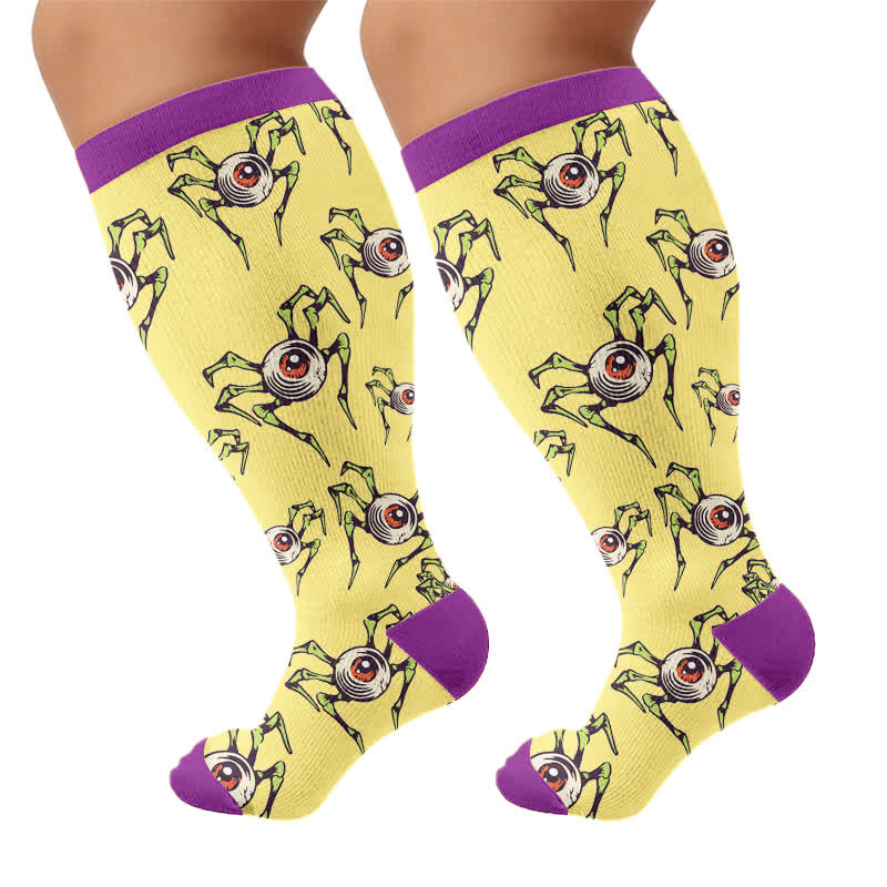 Plus Size Snail Skull Compression Socks - image 8