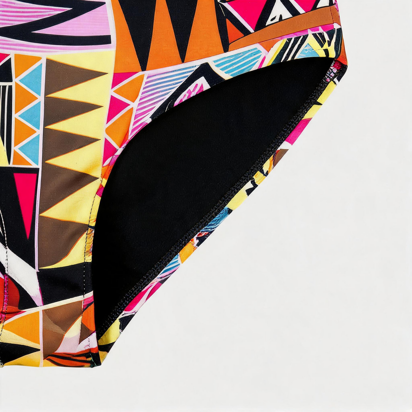 Tribal Geo Print High Waist One-Piece Swimsuit - image 6