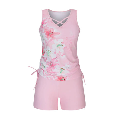Floral Criss Cross Tankini Set - image 8