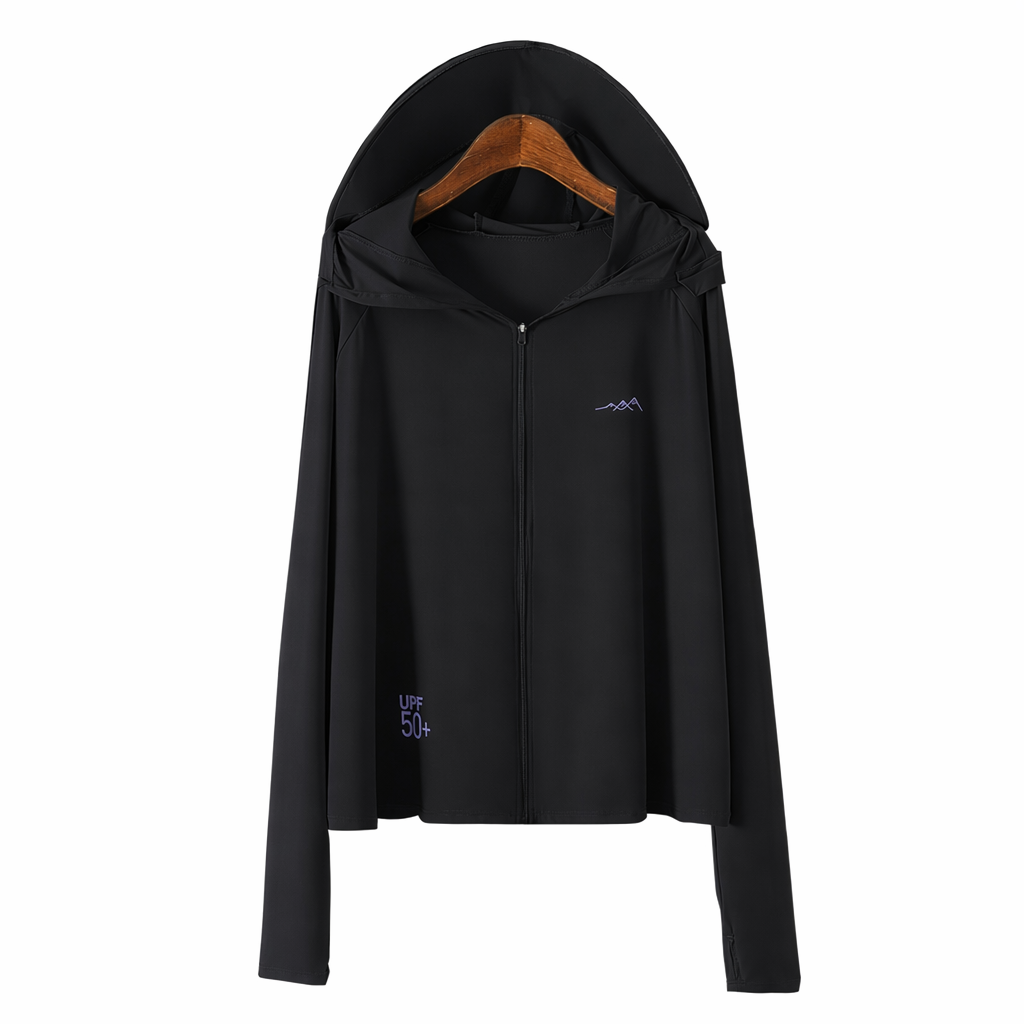 Hooded Zip Sun Protection Jacket - image 11