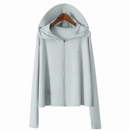Hooded Zip Sun Protection Jacket - image 12
