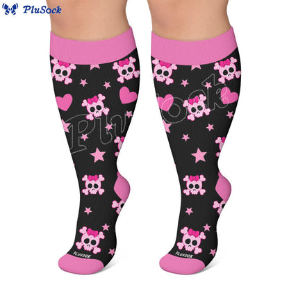 Plus Size Snail Pumpkin Compression Socks - image 6