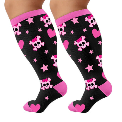 Plus Size Snail Pumpkin Compression Socks - image 9