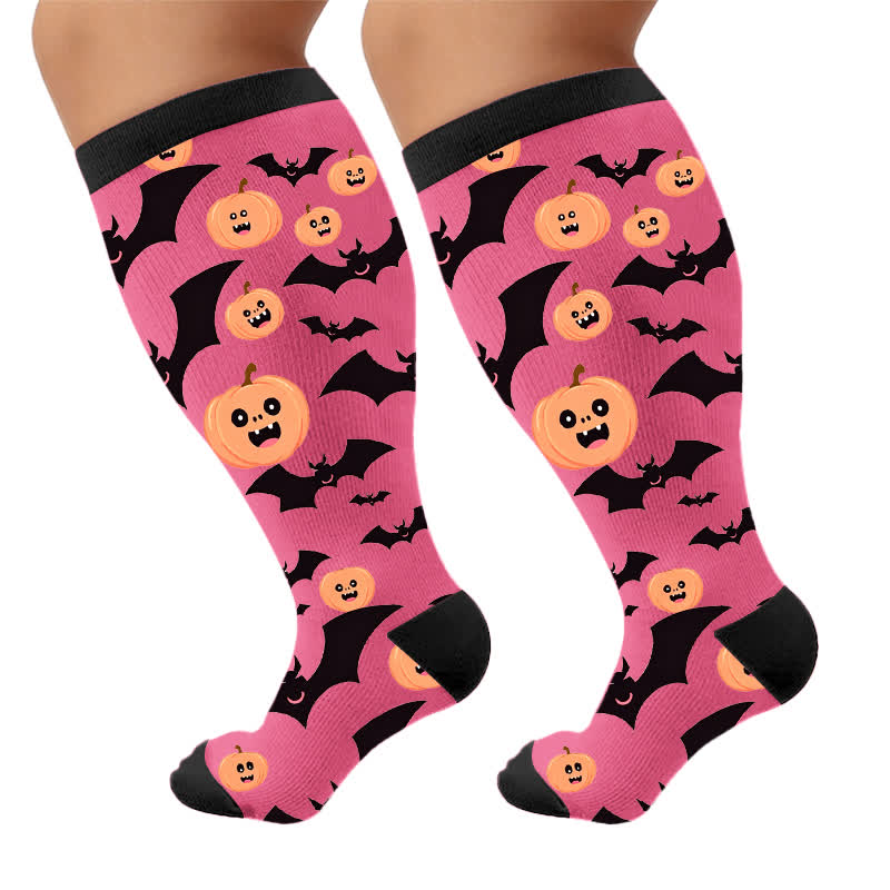 Plus Size Snail Pumpkin Compression Socks - image 10