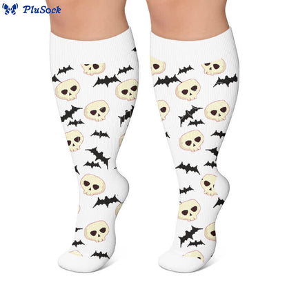 Plus Size Halloween Bat Compression Socks - image 6