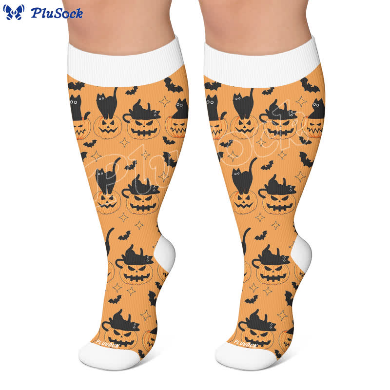 Plus Size Halloween Bat Compression Socks - image 7