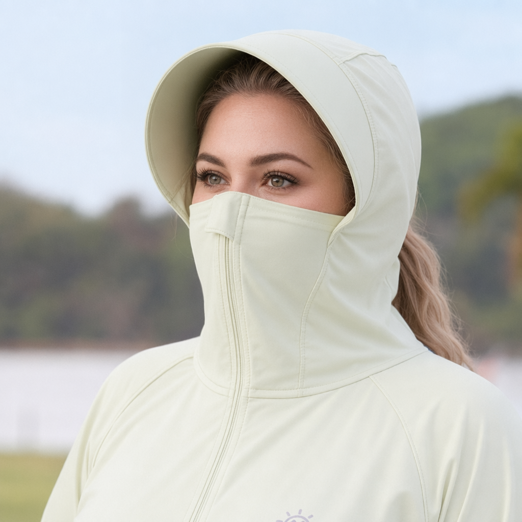 Hooded Zip Sun Protection Jacket - image 6