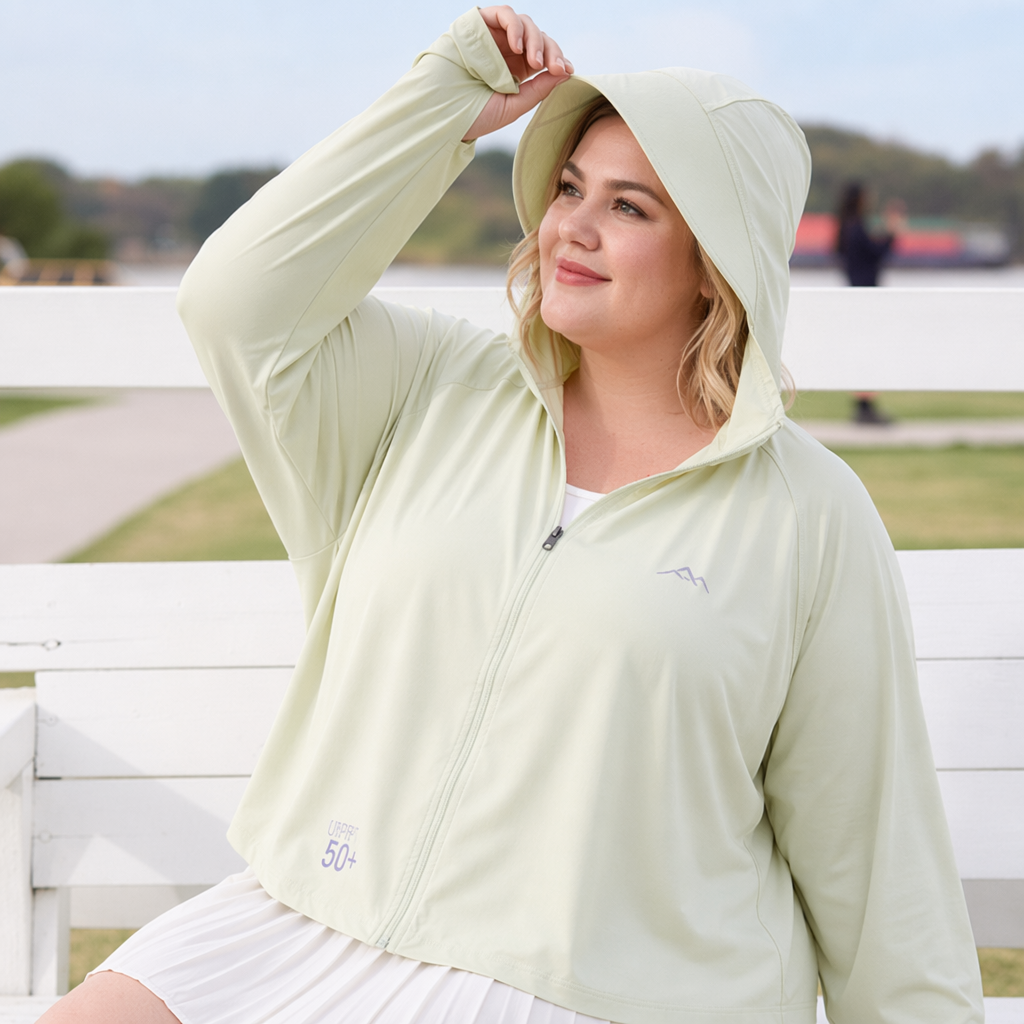 Hooded Zip Sun Protection Jacket - image 3