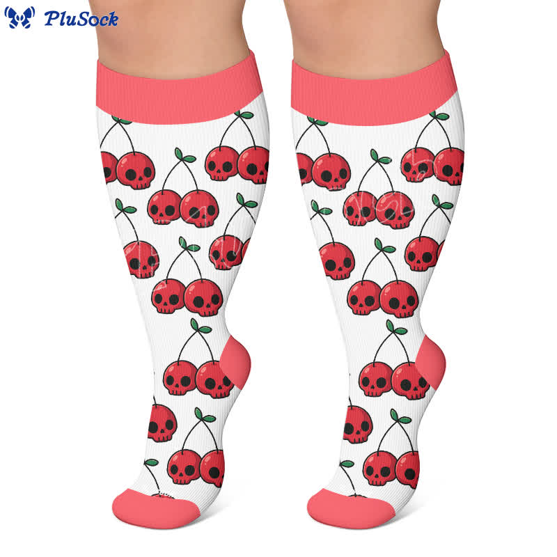 Plus Size Festive Bow Compression Socks - image 5