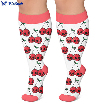 Plus Size Festive Bow Compression Socks - image 5