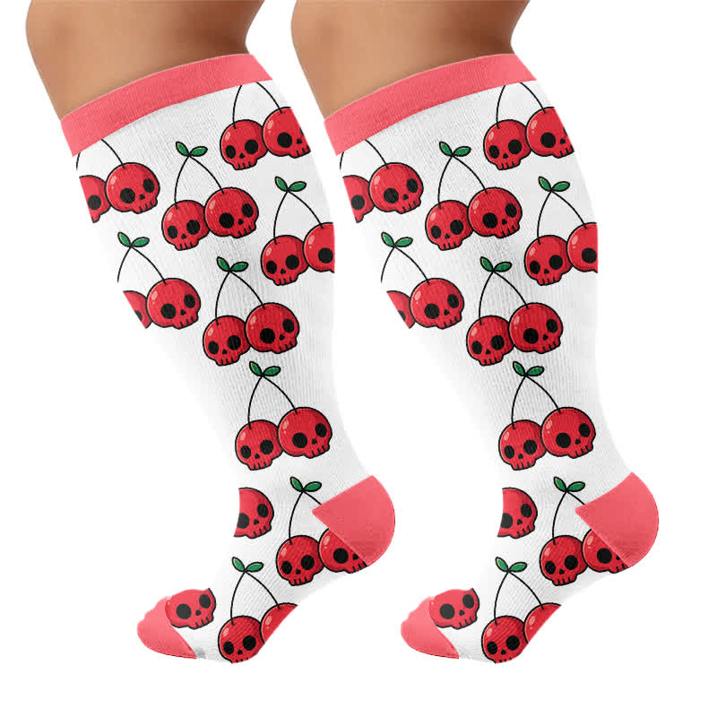Plus Size Festive Bow Compression Socks - image 8